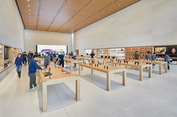 نخستین اپل استور فروشگاه فیزیکی اپل در کره جنوبی سئول