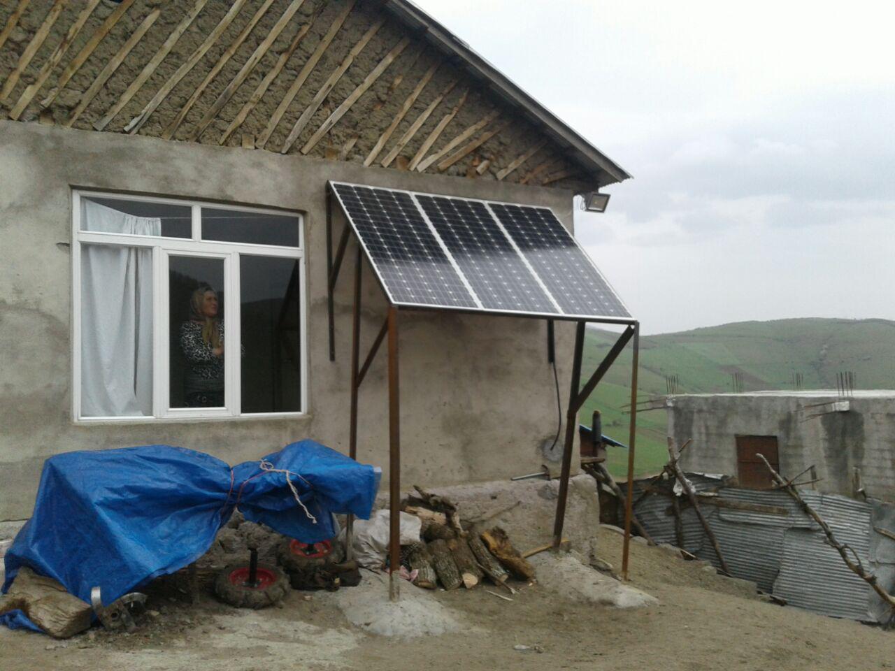 تابش خورشید‏، برق برخی روستاهای کشور را تامین می‌کند