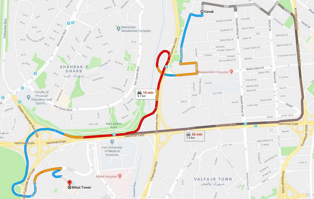 گوگل مپس چگونه اطلاعات ترافیک را در اختیار کاربران قرار می دهد؟