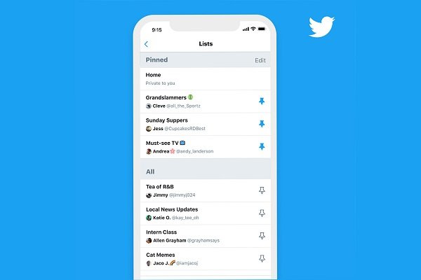 امکان جا به جا شدن بین لیست‌های توییتر با سوایپ برای کاربران iOS فراهم شد