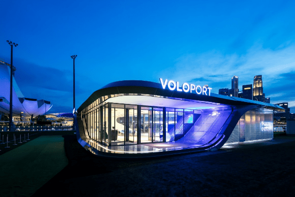 اولین طرح پایانه تاکسی هوایی ولوکوپتر به نام ولوپورت رونمایی شد