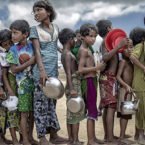 تصویر صف کودکان کمپ روهینگیا، برنده مسابقه عکاسی از غذا شد
