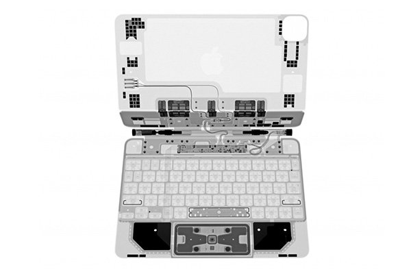iFixit بوسیله پرتو ایکس پیچیدگیهای درون مجیک کیبورد جدید را آشکار کرد iFixit بوسیله پرتو ایکس پیچیدگیهای درون مجیک کیبورد جدید را آشکار کرد