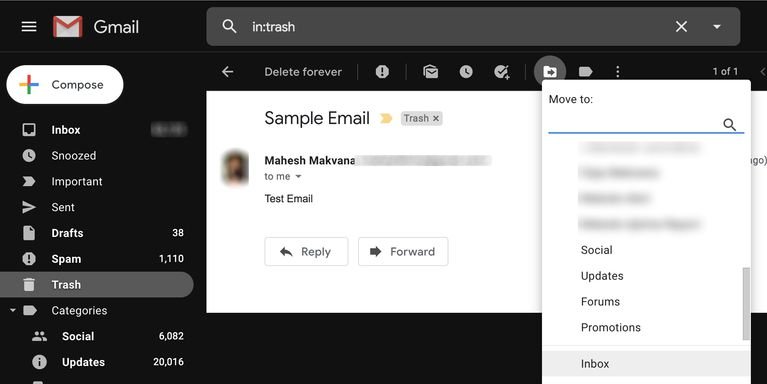 چگونه ایمیل‌های حذف شده در جیمیل را بازیابی کنیم؟