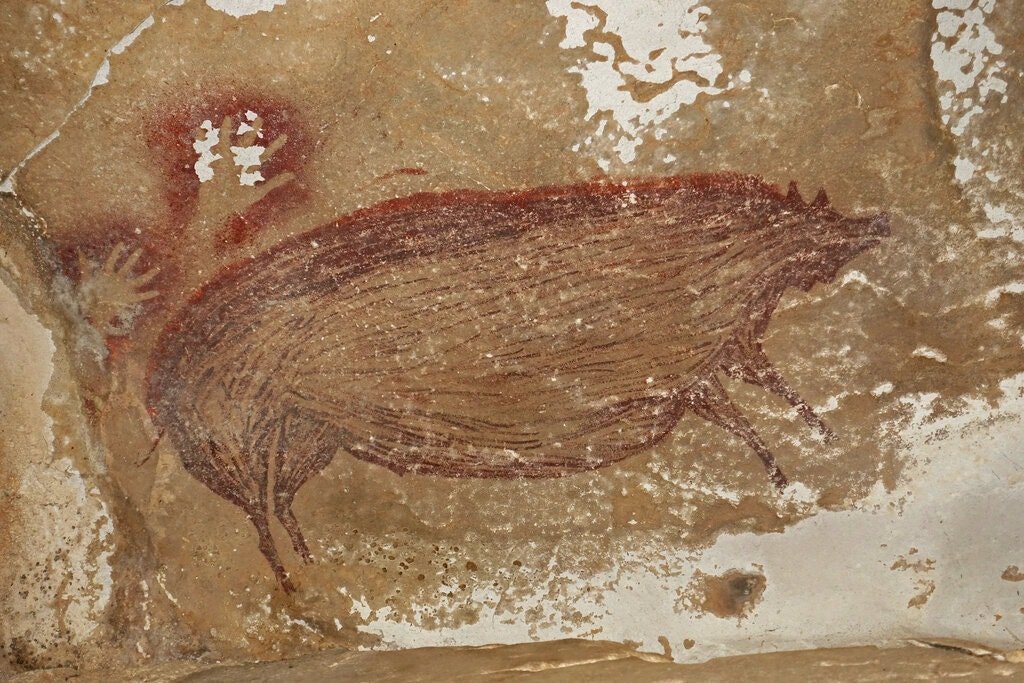 کشف قدیمی‌ترین نقاشی جهان با قدمت ۴۵ هزار ساله