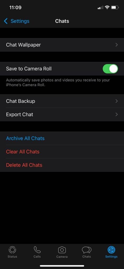 chat settings whatsapp ios سه ترفند مصرف کاهش اینترنت واتس‌اپ