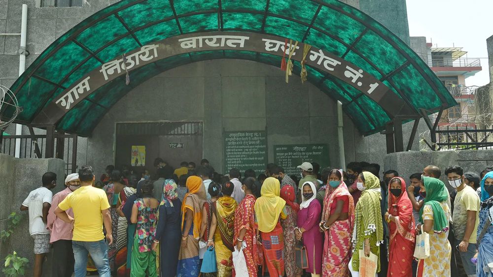 مرکز واکسیناسیون در هند