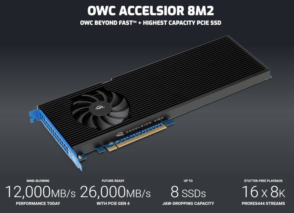 شرکت OWC از سریع‌ترین و پرظرفیت‌ترین حافظه SSD PCIe دنیا رونمایی کرد