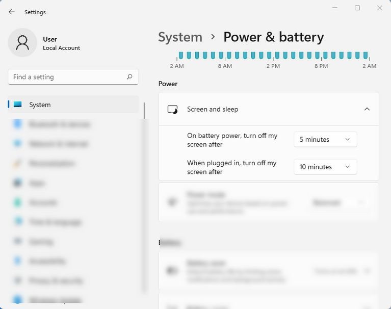 افزایش شارژدهی باتری لپ تاپ در ویندوز ۱۱