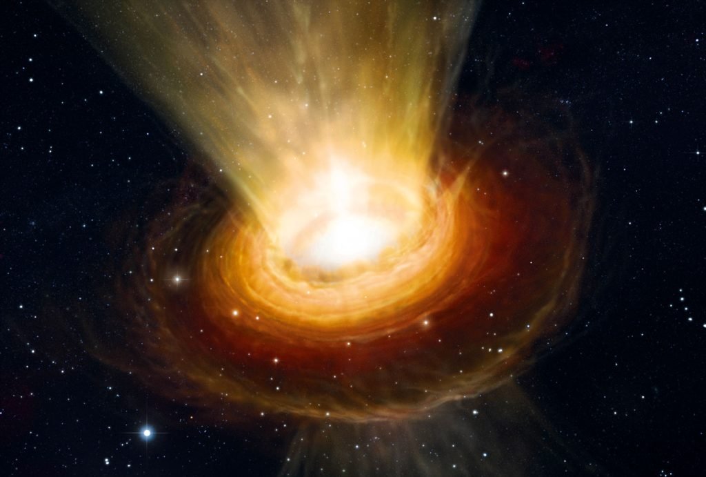 سیاهچاله پرجرمی که ستاره‌ها را در درون خود خفه می‌کند، کشف شد.