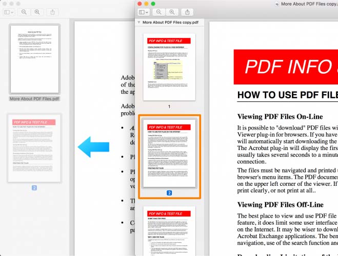 ترکیب PDF ها از طریق مک