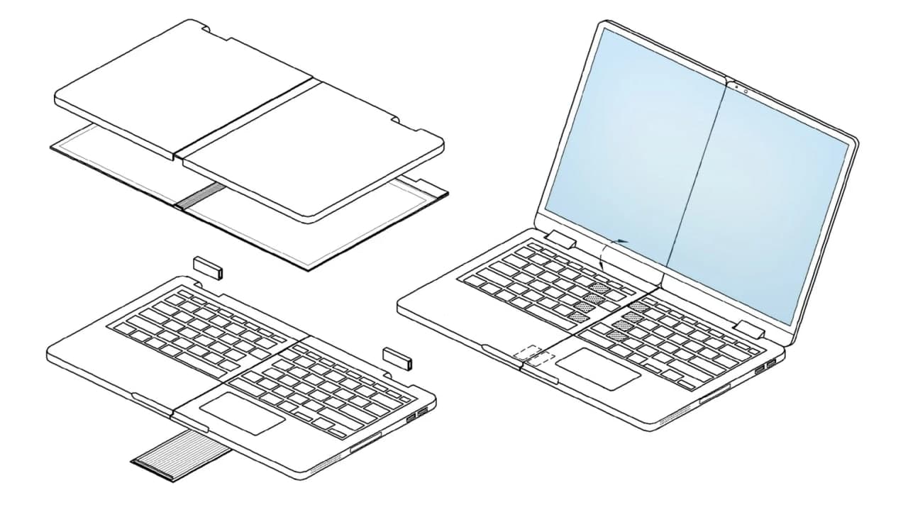 سامسونگ ظاهرا روی توسعه لپ تاپ جدیدی با نمایشگر تاشو کار می‌کند