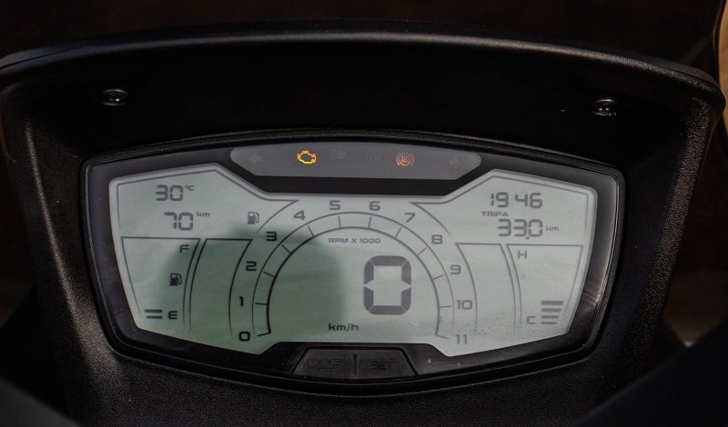 بررسی اسکوتر Aprilia SXR 160 75m قطب آی تی پنل آمپر آپریلیا SXR 160