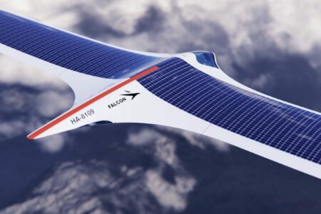 Falcon Solar با ظاهر شبیه شاهین می‌خواهد سریع‌ترین هواپیمای خورشیدی باشد