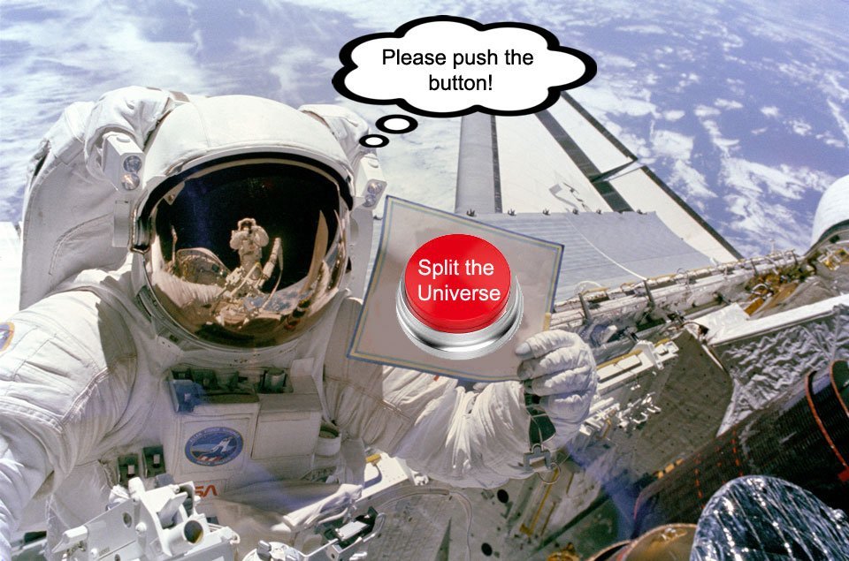 تصویر روز ناسا: با این دکمه جهان را دو قسمت کنید!