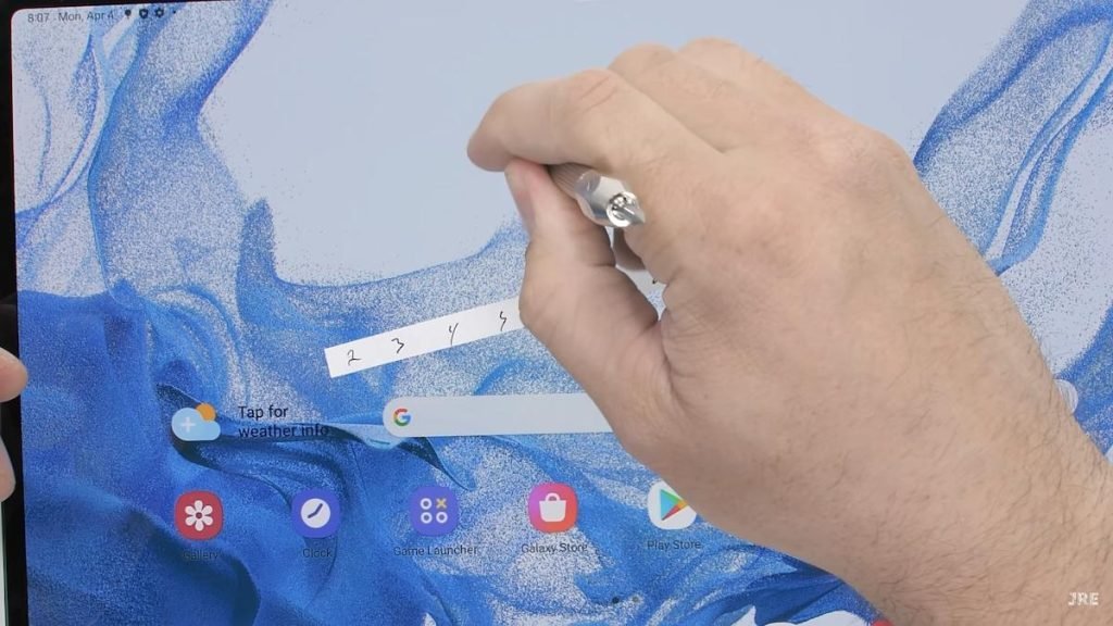 تست خط و خش گلکسی تب S8 اولترا