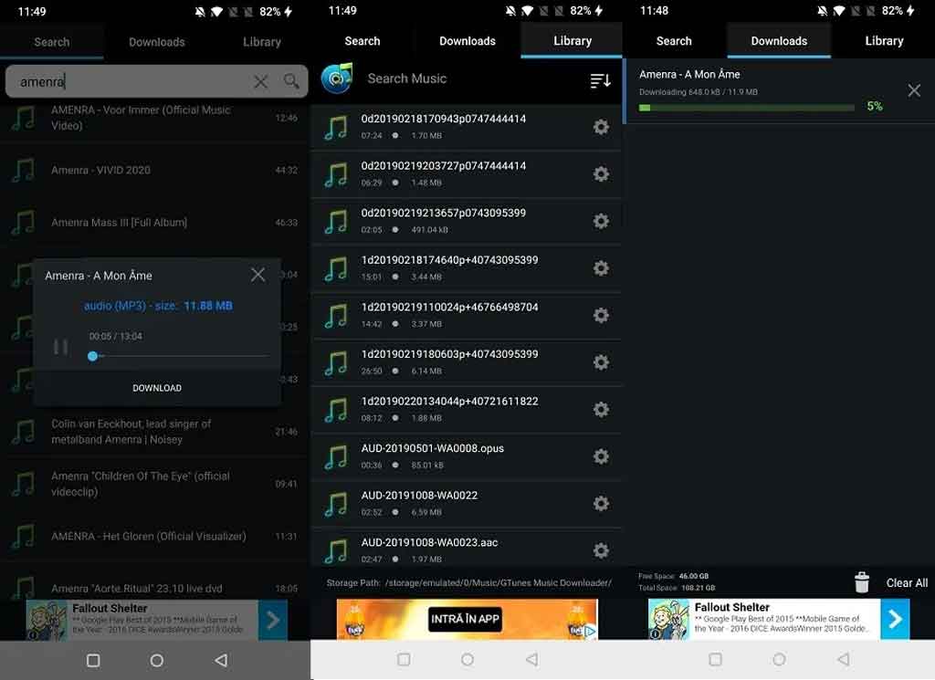برنامه GTunes Music Downloader