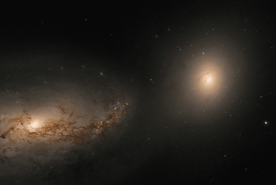 ناسا تصویر تلسکوپ هابل از دو کهکشان چرخان به دور یکدیگر را منتشر کرد