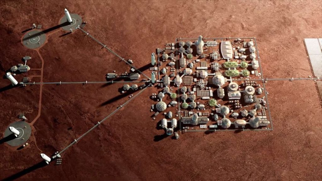 پایگاه SpaceX در مریخ
