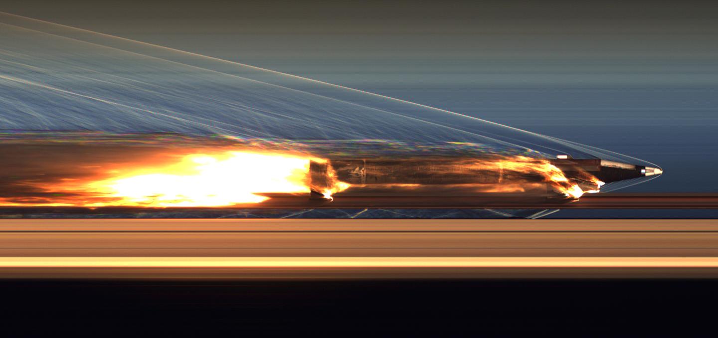 بازیابی یک سورتمه راکتی هایپرسونیک پس از رسیدن به سرعت 5 ماخ برای اولین بار در تاریخ