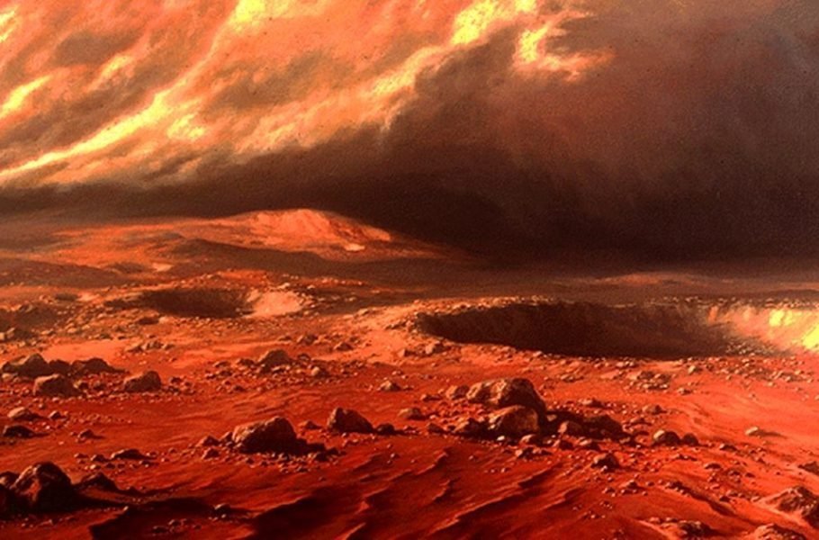 ابر گرد و غبار مریخی