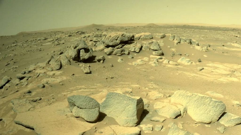 نمونه ای از داده های مادون قرمز جمع آوری شده توسط مدارگرد شناسایی مریخ