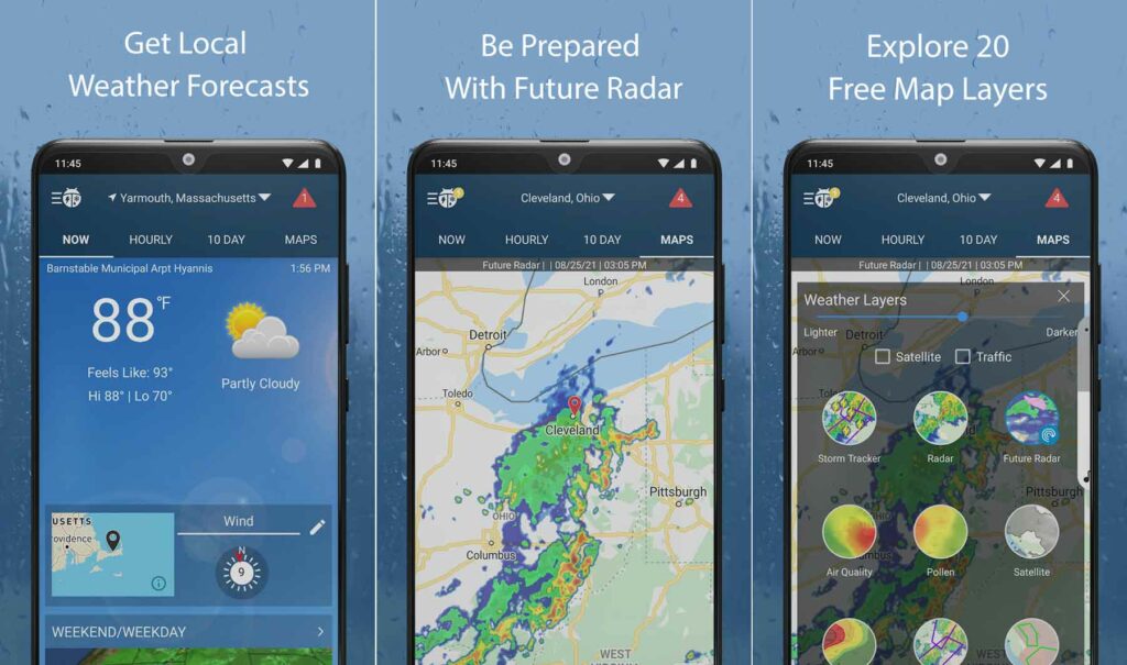 بهترین برنامه هواشناسی برای اندروید و آیفون + لینک دانلود رایگان دیجیاتو
