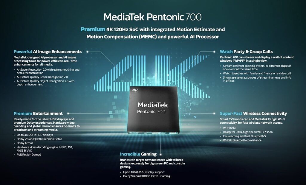 Mediatek Pentonic 700 1 قطب آی تی