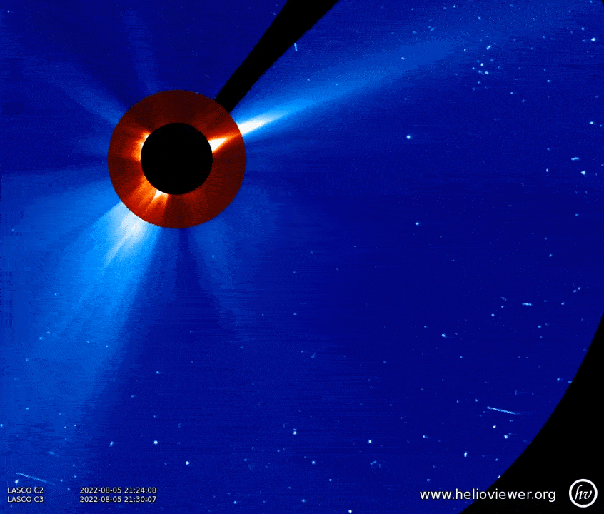 لحظه هولناک برخورد یک دنباله‌دار بزرگ به خورشید [تماشا کنید]