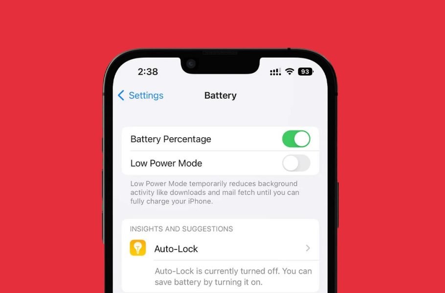 اپل در بتای پنجم iOS 16، درصد باتری را به نوار وضعیت آیفون‌های جدید اضافه کرد