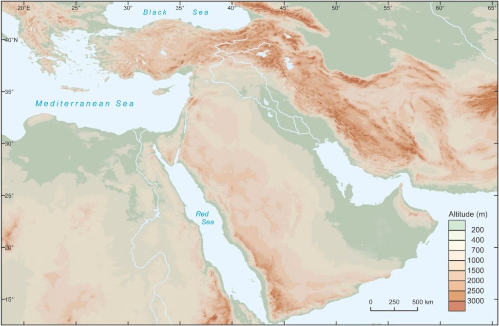 نقشه خاورمیانه