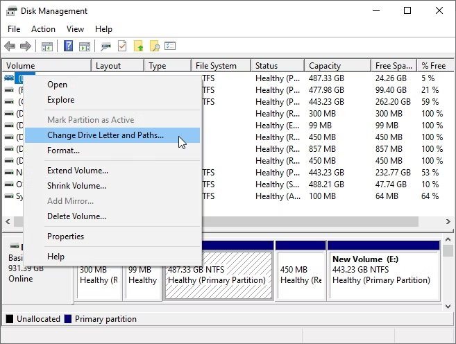 Disk partition manager. Disk management.