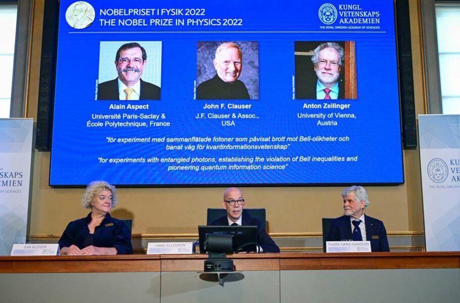 برندگان نوبل فیزیک 2022