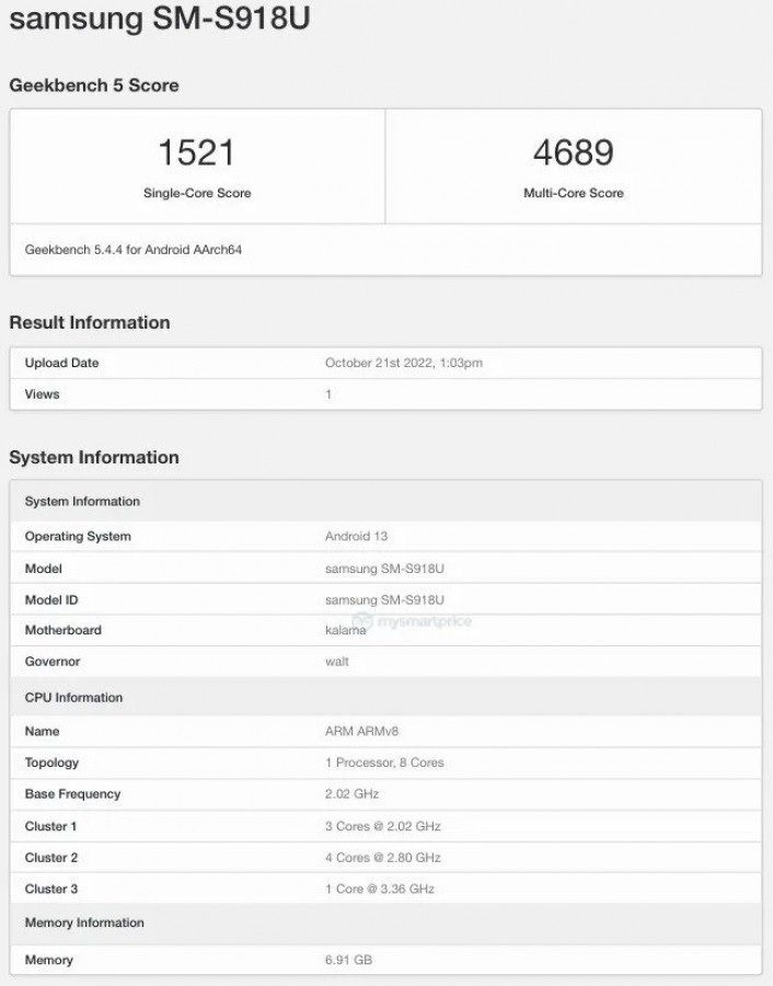 گلکسی اس 23 اولترا با نسل دوم اسنپدراگون 8 در Geekbench مشاهده شد قطب آی تی Galaxy S23 Ultra Geekbench قطب آی تی