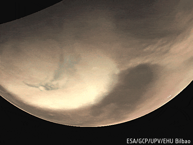 عکس ابرهایی شبیه به زمین که در مریخ دیده شدند