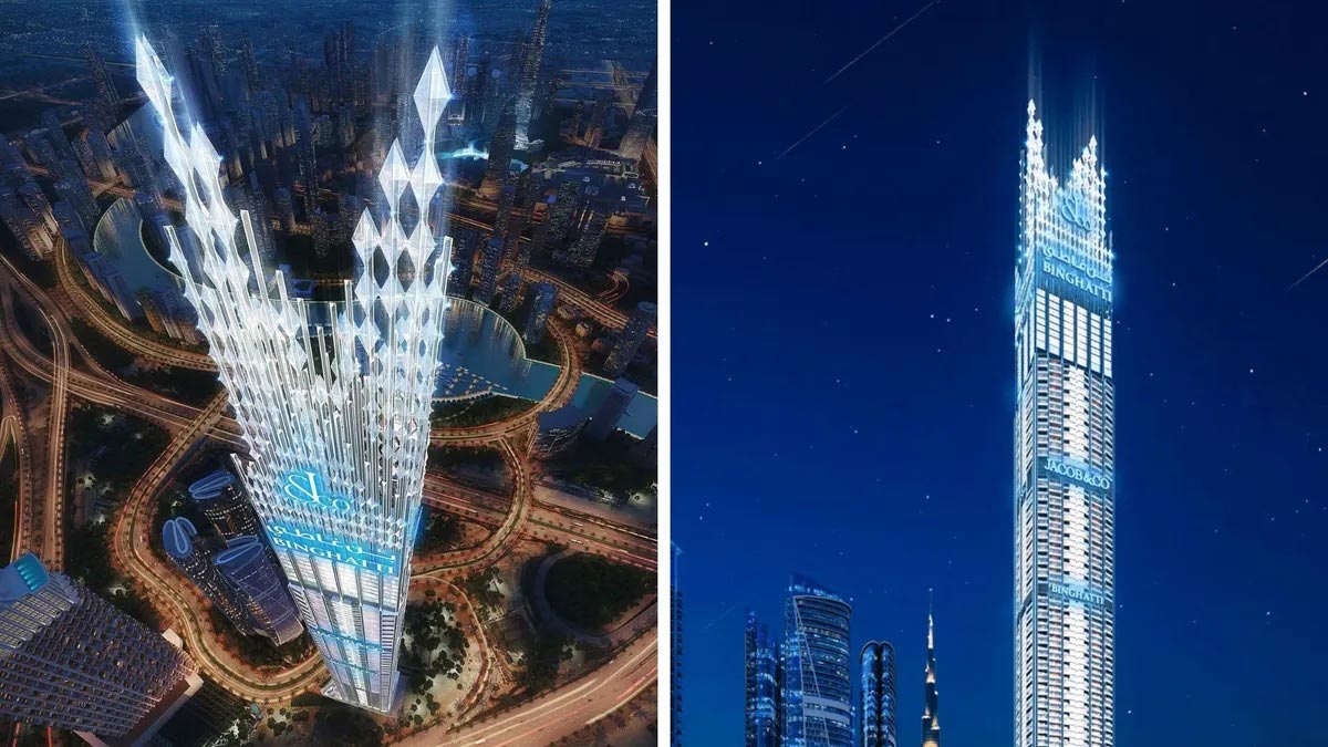 ساخت بلندترین برج مسکونی جهان با تاج الماس!