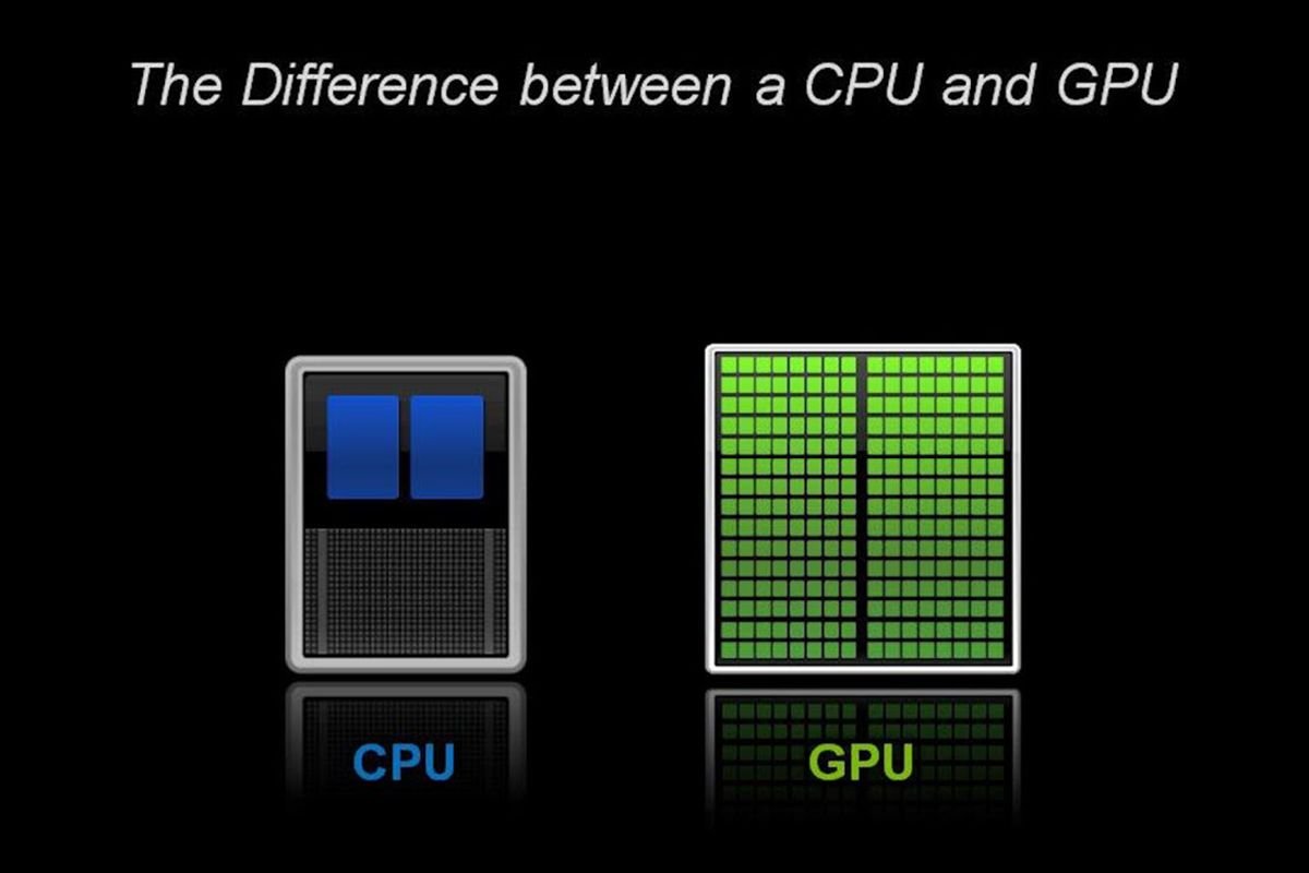 تفاوت CPU با GPU در تعداد هسته‌ ها