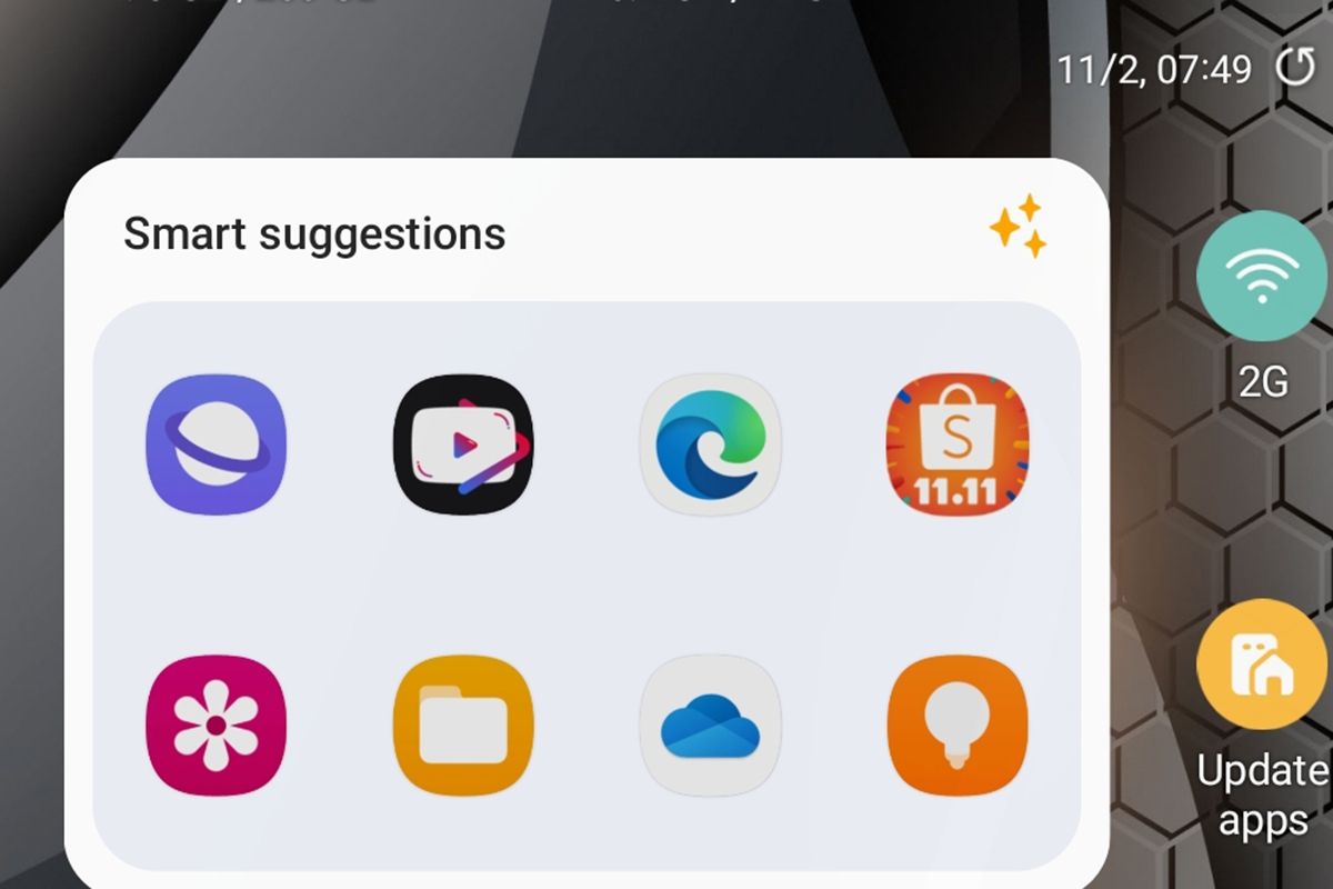 قابلیت Smart Suggestions Widget در One UI 5.0