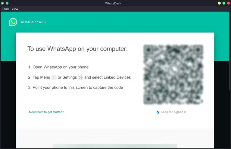 نصب واتساپ روی لینوکس WhatsDesk
