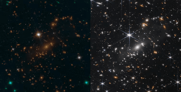 اولین تصویر رنگی جیمز وب از خوشه کهکشانی