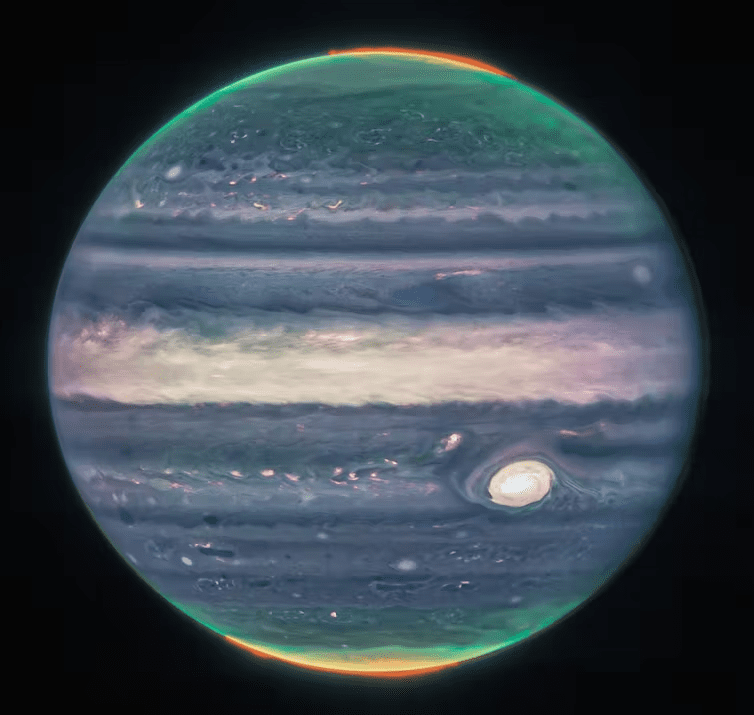 تصویر تلسکوپ جیمز وب از مشتری