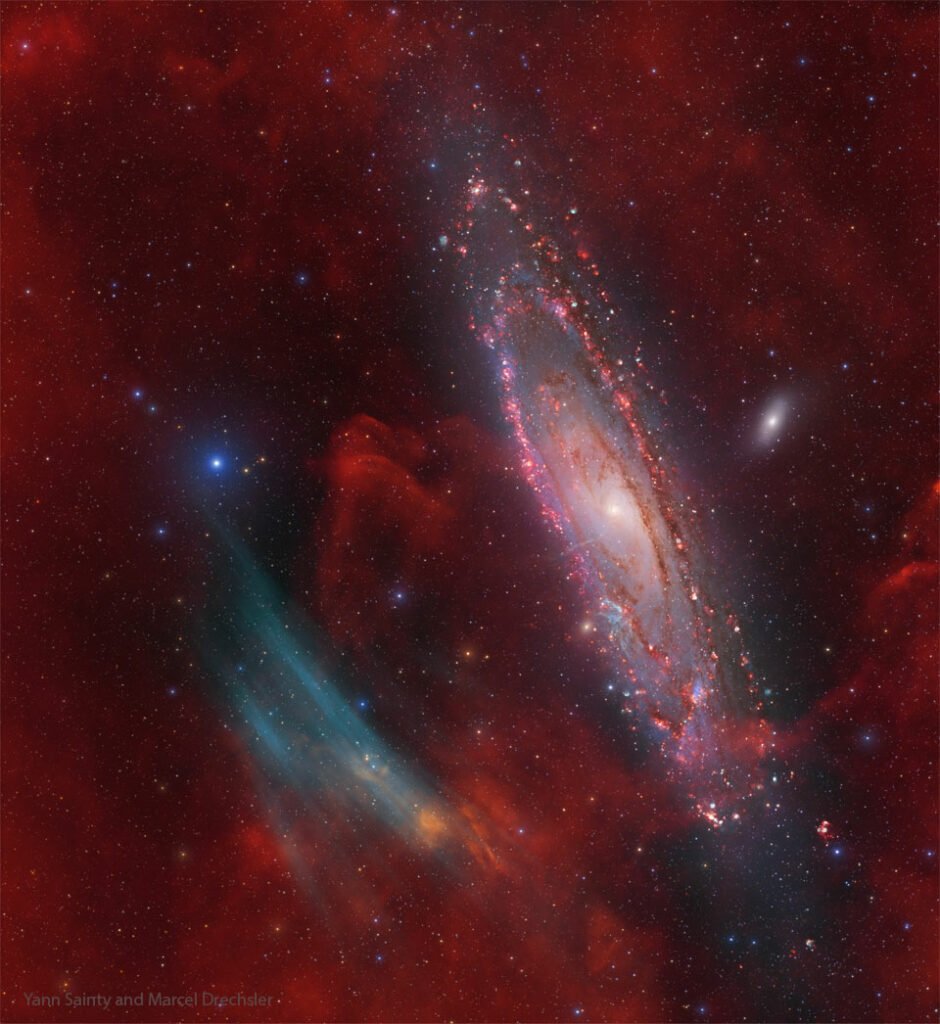 وجود ابرهایی غیرمنتظره در کهکشان آندرومدا