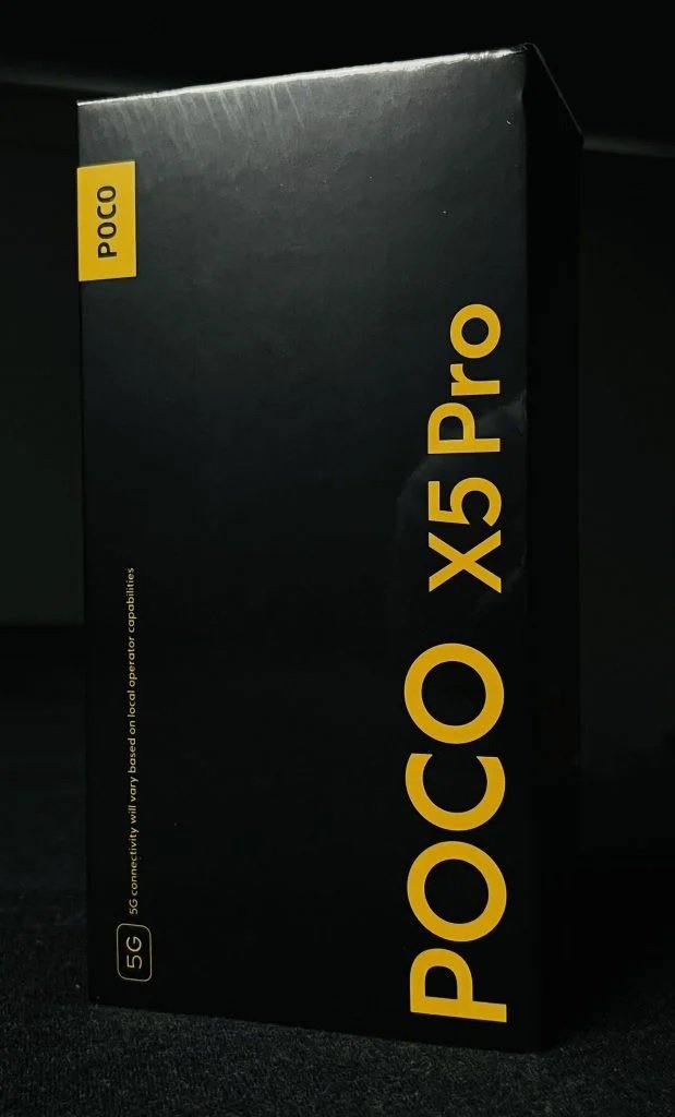 جعبه پوکو X5 پرو 5G