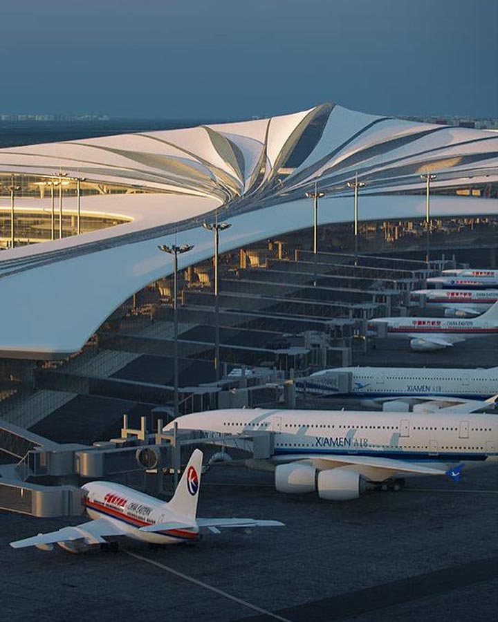 هواپیماها در فرودگاه چانگچون چین