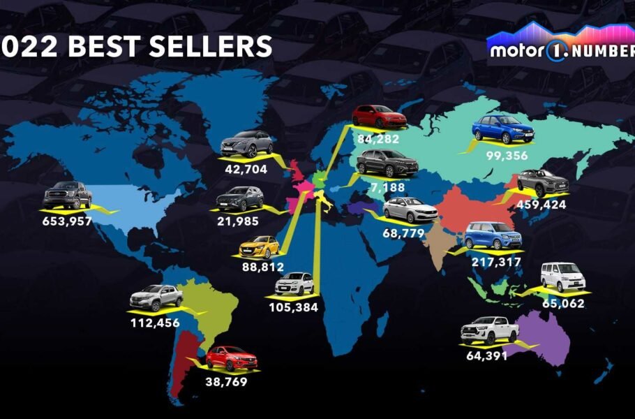پرفروش‌ترین خودروها در سال 2022 به تفکیک کشورها کدامند؟
